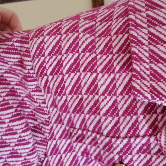 Pink and white bomber style jacket - Picture 4 of 11